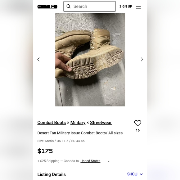 CSA Steeltoe Desert Combat boots - Picture 16 of 16